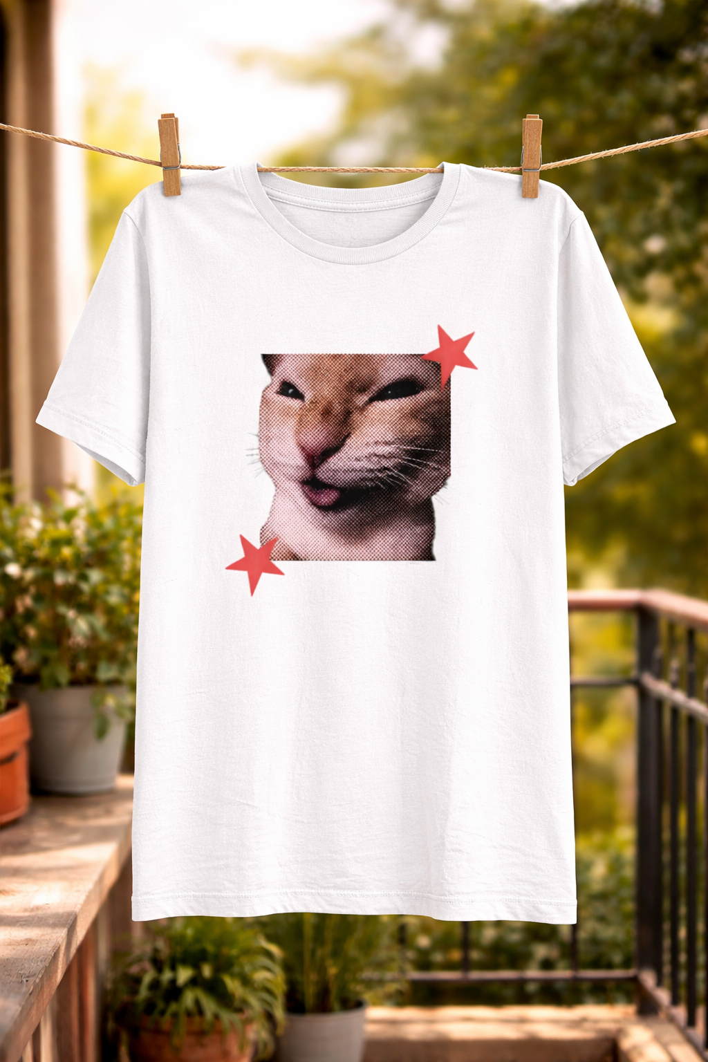 Funny Cat Graphic Printed Black T-Shirt for Men & Women – Cute Meme Cat Face Design Round Neck Half Sleeves Casual Streetwear Unisex Tee